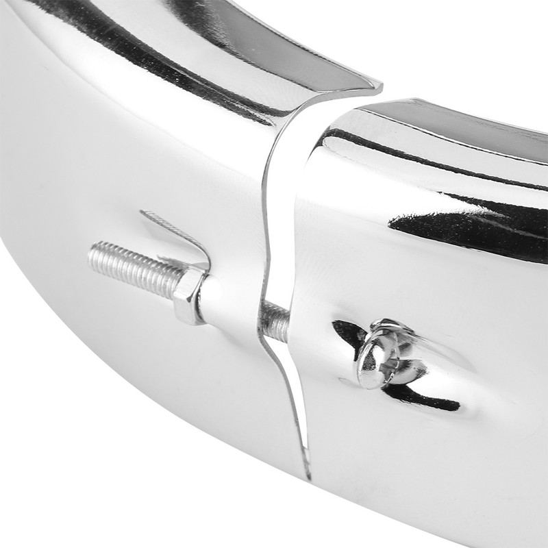 7in Silver Headlight Trim Ring Motorcycle Light for Touring Road