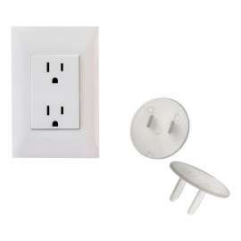 Kit Tapones De Seguridad Para Contactos 12 Pcs Bebes Niños Transparente