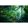 Aquarium Background Fantasy Jungle Plants Waterfall Background Tropical Rainforest Terrarium