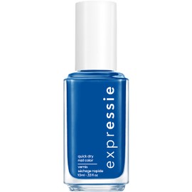 essie expressie Quick Dry Vegan Nail Polish, Vibrant Cobalt Blue, Beat the Clock, 0.33 Ounce