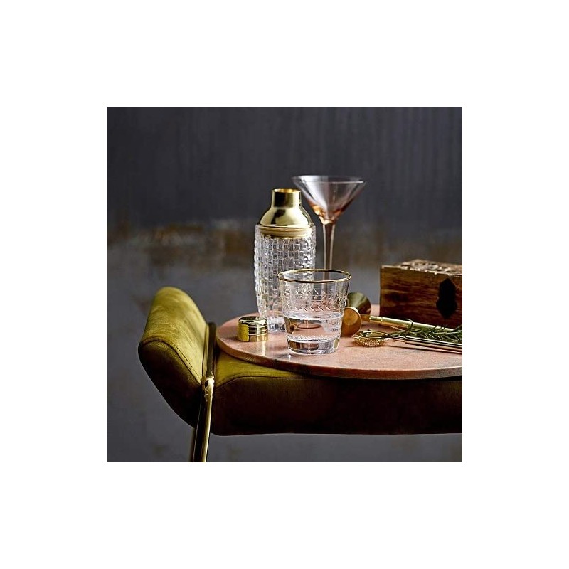 Bloomingville Cocktail Shaker, klar goldfarben, Glas