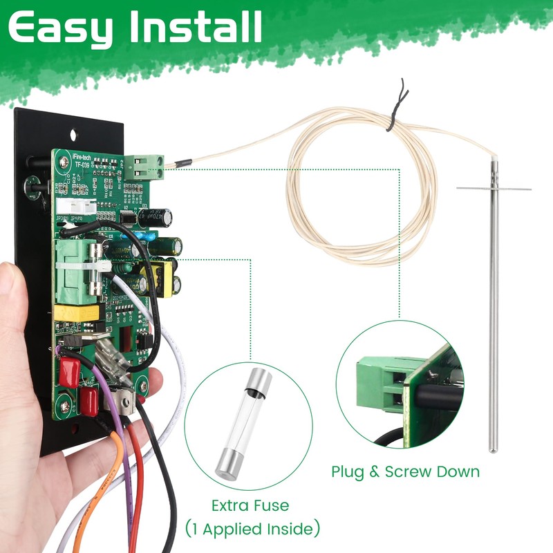 Control Panel Replacement for Traeger BAC236 Controller Digital Elite Thermostat