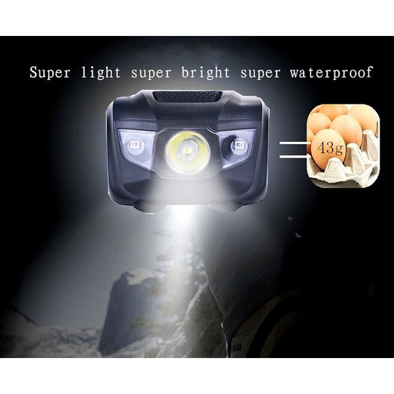 HappyOrange 3-Pack Waterproof LED Headlamp (White and Red Lights), 4