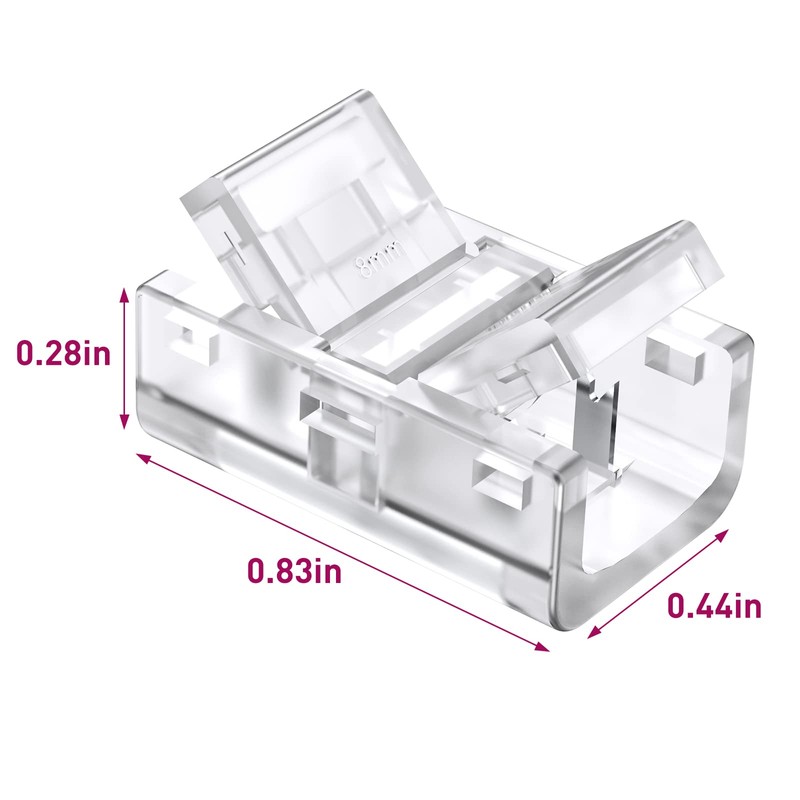 EMITEVER LED Strip Light Connector, 6 Packs LED Tape Connect