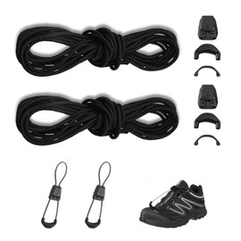 JKITNHJOT 2 Stück Schnürsenkel-Set für Salomon, Quicklace Kit, Schuhbänder Ohne Binden, Laces Shoelaces Kit Ersatz für Damen Herren
