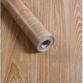 Maple Wood Grain Contact Paper Self Adhesive Shelf Liner Decorative Vinyl Film Peel and Stick Film for Cabinets Shelves Drawers Wall Covering 17.7 x 78.7 Inches