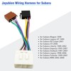 Jayubien 14Pin Radio Wiring Harness for Subaru Stereo Connector Compatible