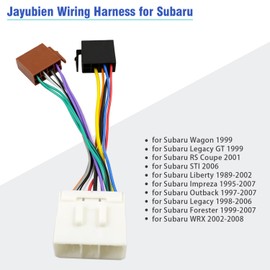 Jayubien 14Pin Radio Wiring Harness for Subaru Stereo Connector Compatible with Legacy Liberty Impreza Outback Forester WRX Radio Plug 1998-2006