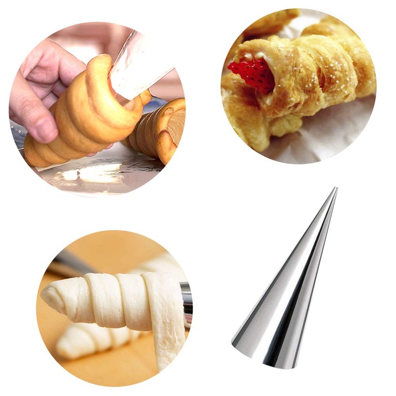 20 Pack Cream Horn Molds, Tinfol 5.5 Inch Baking Cones