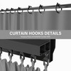 Pakunoda Gazebo Curtain Replacement Universal 4-Panel Sidewalls 10' X 13',