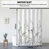 KAIMEIYU Shower Curtain Washable Textile Polyester Fabric Bathroom Curtain with