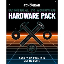 ECHOGEAR Universal TV Mount Hardware Pack - Replacement Hardware Mounting Kit for TVs up to 80" - Includes M4, M5, M6 & M8 Screws