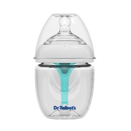 Dr. Talbot's Anti-Colic Bottles - 6 oz - Baby Bottles for Newborn Babies 0+ Months - Self Sterilizing Newborn Bottles with Slow Flow Soft Flex Nipple and Advanced Venting System