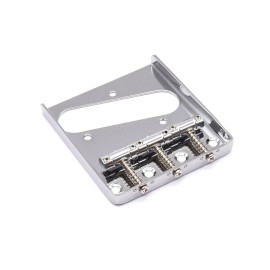 AxLabs Hardware KD By AxLabs Tele Style 3-Saddle Bridge for String-Through-Body - Chrome