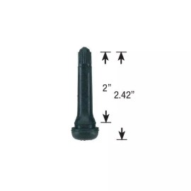 REMA TIP TOP 50 x TR418 Black Snap In Rubber Wheel Valve Stems (2" Tall) .453 Valve Hole