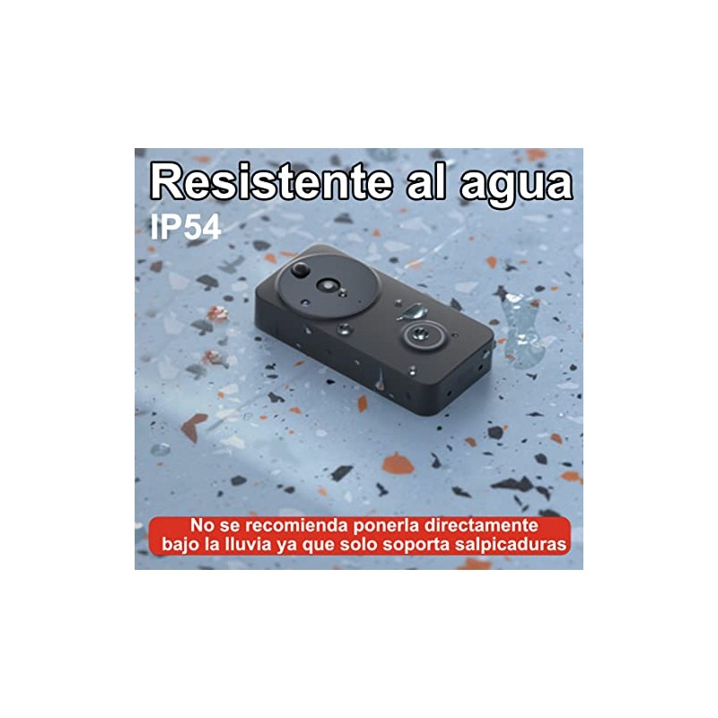 Timbre Inalambrico WIFI Videoportero Inteligente con Cámara de Seguridad Full