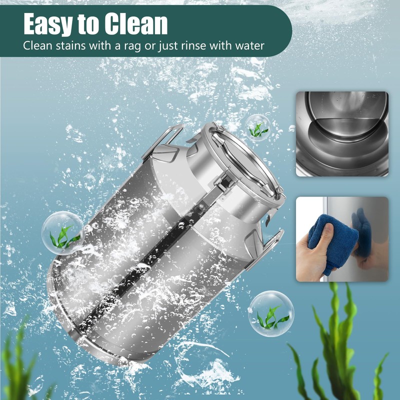 Milk Can, 60 Liter Milk Jug - Durable Stainless Steel,