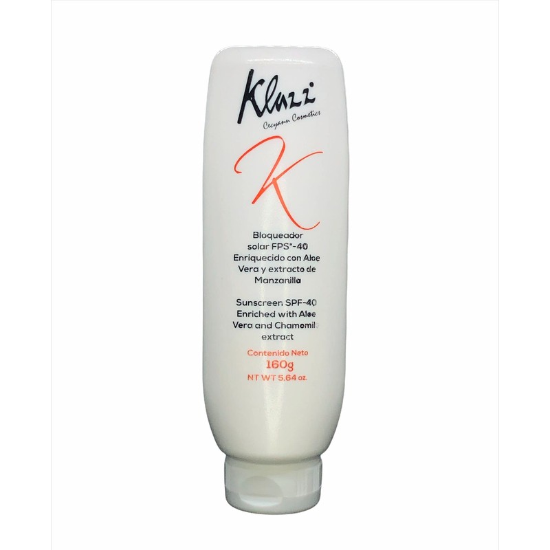 Bloqueador Solar F.P.S. 40 con Aloe Vera, Extracto de Manzanilla