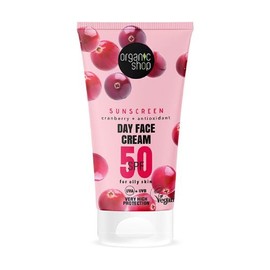 Natura Siberica Organic Shop Sunscreen Day Face Cream SPF50 for Oily Skin, 50ml
