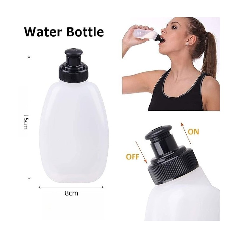 Hydration Running Belt/Water Bottle Waist Pack - Waterproof & Reflective