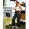 Litherday Pantaloni Donna Cotone Lunghi Comodi con Tasche Vita Elastica