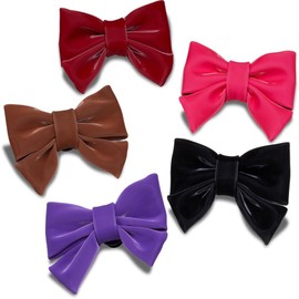 Crocs Unisex Solid Romantic Bow 5 Pack Shoe Charms, Multicoloured, multicoloured