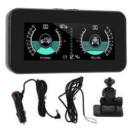 Car Inclinometer, Universal Multifunction Real Time Monitor Slope Meter for Automobile