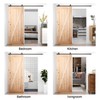 CCJH 5FT Sliding Barn Door Hardware Kit, Heavy Duty, Smoothly