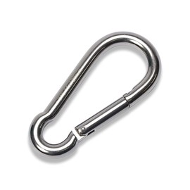 Sus316 Snap Hook, 3.9 inches (100 mm), φ0.4 inches (10 mm), Stainless Steel, Spring Hook, Medium Size, Suitable for 14mm Ropes, Ships and Boats, Moorings, Hardware