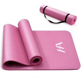 Tapete Yoga,Tapete para Ejercicio Grueso 10 mm, 183x61 cm Antideslizante NBR Pilates, para Yoga,Pilates, Estiramientos y Entrenamiento en Casa o Gimna