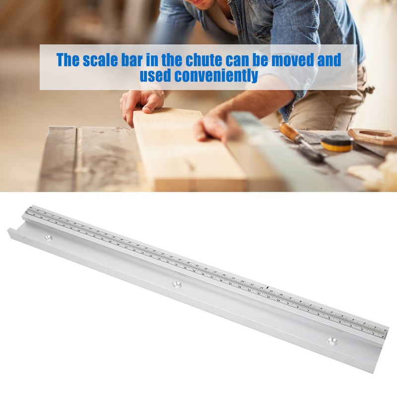 1Pcs Aluminum Alloy T Tracks With Scale Miter Woodworking Slider