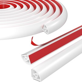 Hzetuu Flexible Quarter Round Molding - 157in Waterproof Self-Adhesive Silicone Trim for Curved Edges, Anti-Collision, Easy DIY Installation, Ideal for All Areas, Especially Bathrooms & Kitchens