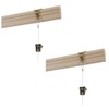 Picture Hanging Brass Moulding Hooks with Perlon Clear Cable Cord