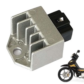 1 x 4 Pin Regulator 12V Motorcycle Regulator Rectifier Voltage Regulator Rectifier Durable Voltage Control Replacement for Many Models DY100 WH100 AF24 AF27 AF28 Motorcycle Accessories Current Parts