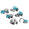 6pcs 1:64 Engineering Car Model Alloy Simulation Vehicle Car Model