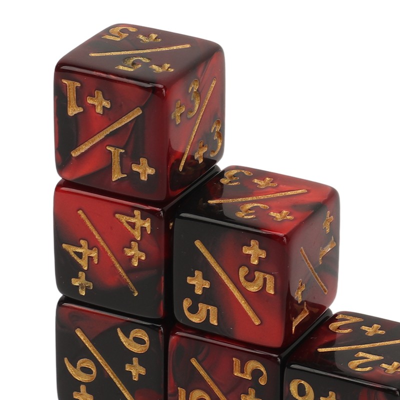 20PCS 6 Sided Dice Set for Kids 16MM Plastic Educational