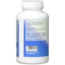 Vitasyg Zinc 25mg 365 Tablets – Zinc Gluconat 12 Months Supply – Only One Pill A Day Pack G Pack of 1