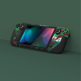 PlayVital Full Set Protective Skin Decal for Steam Deck LCD, Custom Stickers Vinyl Cover for Steam Deck OLED - Raging Zombie