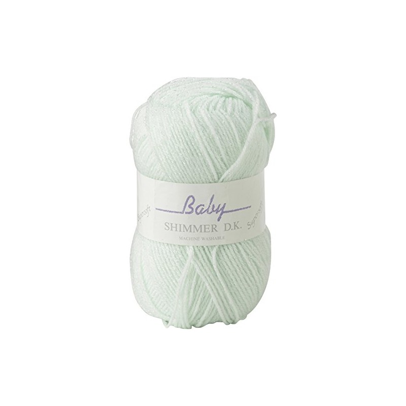 James C Brett Baby Shimmer DK Wool/Yarn - BS1 Mint