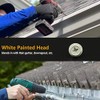 #8 x 1/2" Self-Tapping Gutter Screws White Painted Hex Head