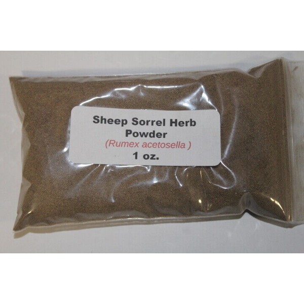 Unbranded 1 oz Sheep Sorrel Herb Powder (Rumex acetosella)