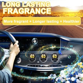 Frairsh Car Air Fresheners Vent Clips, Car Scents Air Freshener Pack of 6, Fall Car Fresheners up to 180 Days Long Lasting, Odor Eliminator, Car Smell, Aromatizante Para Carro