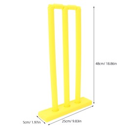 Toddmomy Cricket Set for Kids Plastic Cricket Bat and Ball Set for Children Boys Girls Garden Backyard（18.86X9.82X1.97in）