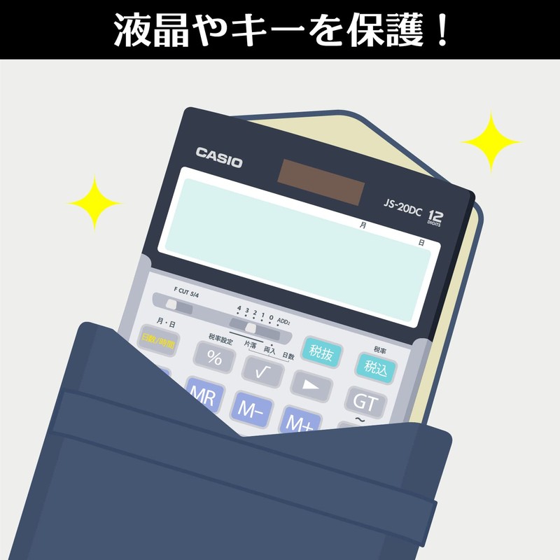 Casio Genuine Calculator Case, Black CAL-CC10-BK-N