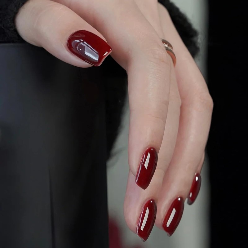 Cherry Red Nail Polish, 12ml Quick Dry Nail Lacquer, Nail