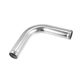 A ABSOPRO OD 1.5" 38mm Leg Length 4" 100mm Aluminum Alloy Tube Intercooler Pipe 90 Degree Bend Elbow Air Intake Tube Silver Tone for Car Item Replacement