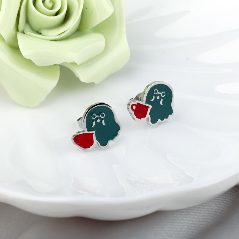 MAOFAED Video Game Inspired Gift Cutie Gaming Character Earring For