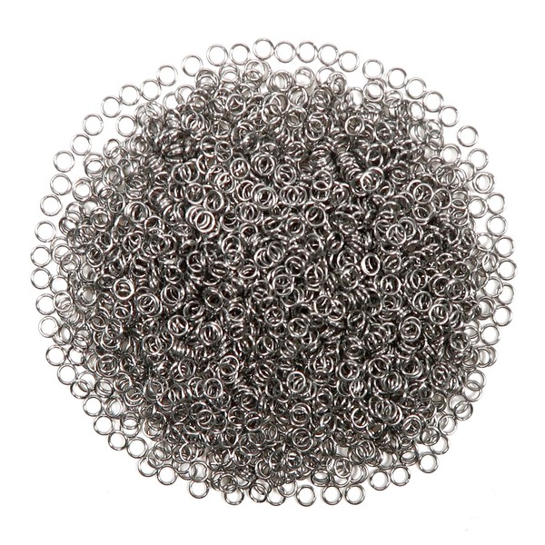 TOAOB 2000pcs Stainless Steel Open Jump Rings O Rings Connector