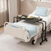 Furist Overbed Table with Wheels Laptop Desk Cart Table Over