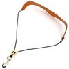 Saxophone Strap Plus Cotton Artificial Leather Adjustable Shoulder Musical Instrument